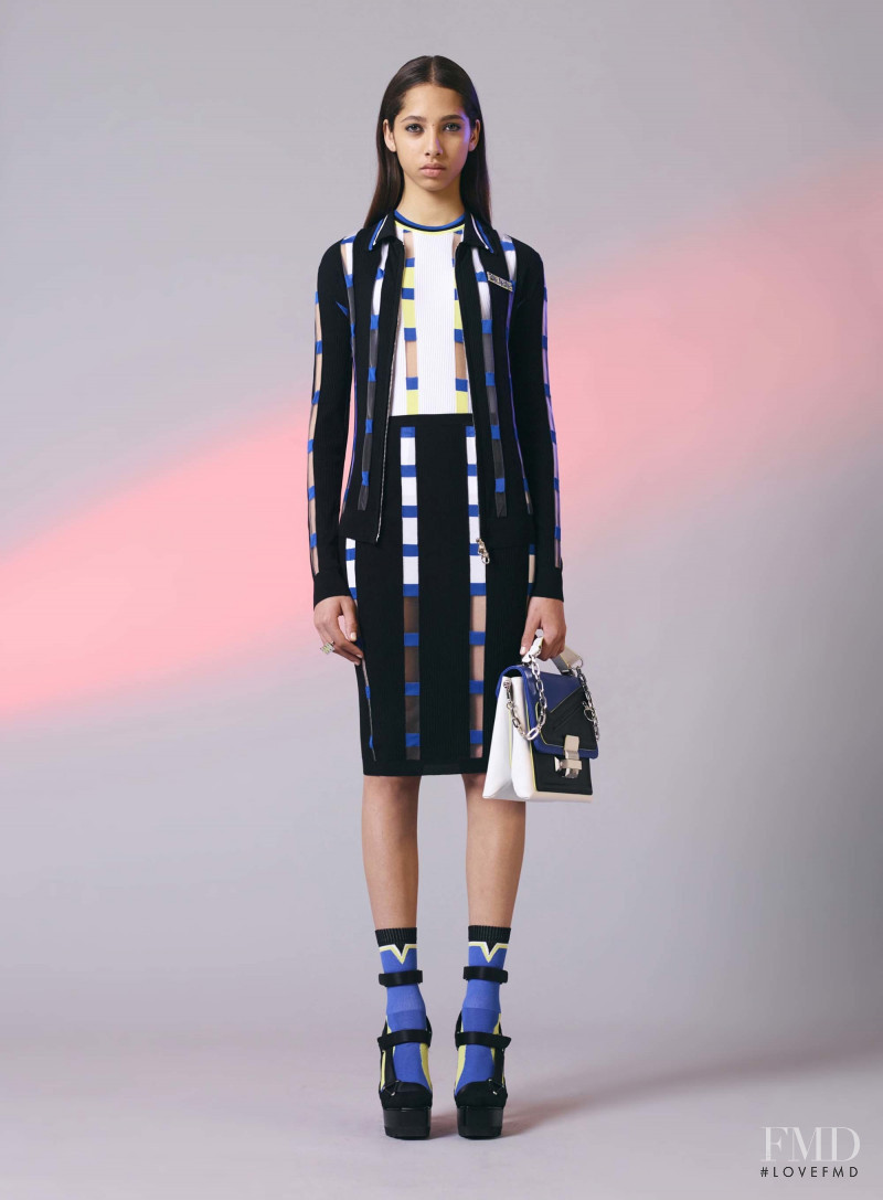 Yasmin Wijnaldum featured in  the Versace lookbook for Resort 2017