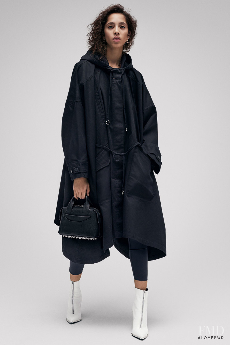 Yasmin Wijnaldum featured in  the T by Alexander Wang lookbook for Pre-Fall 2017