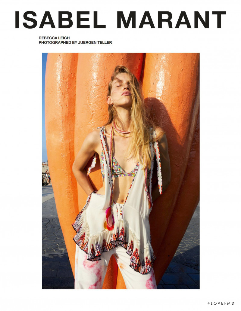 Rebecca Leigh Longendyke featured in  the Isabel Marant advertisement for Spring/Summer 2020