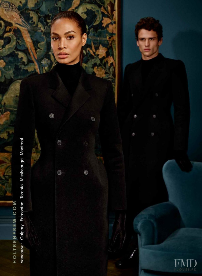 Joan Smalls featured in  the Holt Renfrew advertisement for Autumn/Winter 2018