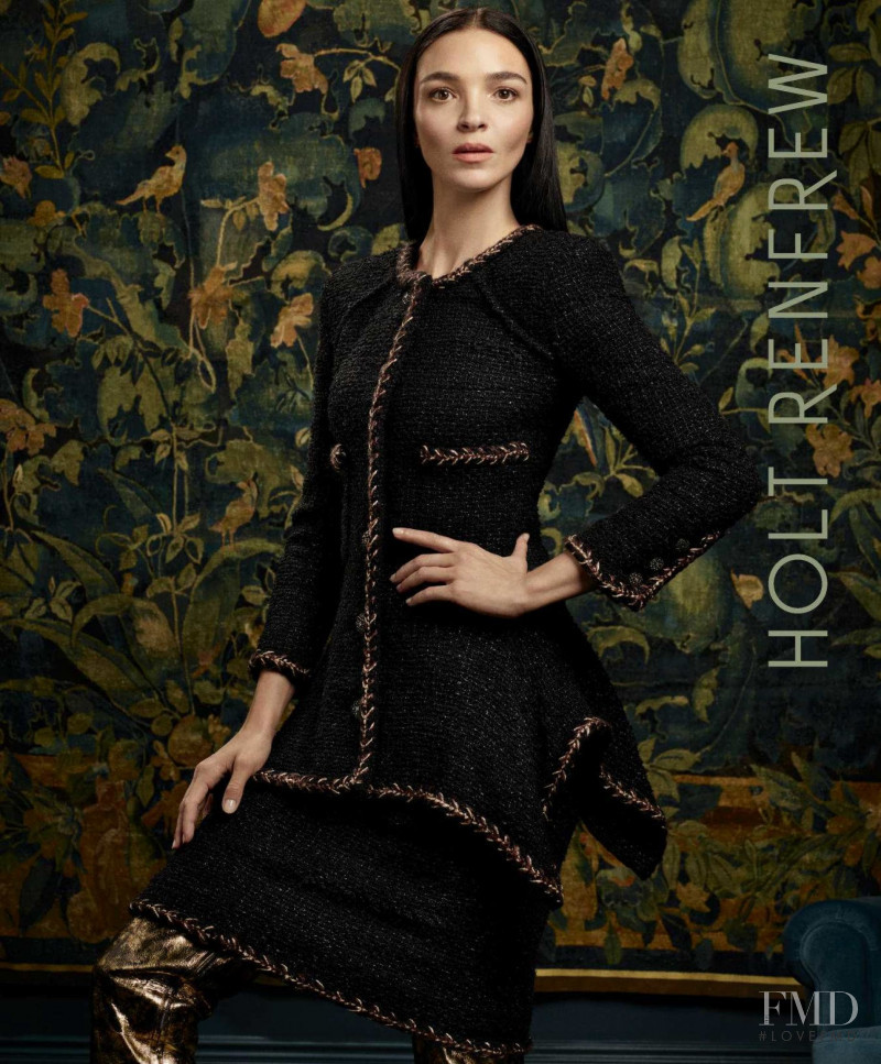 Mariacarla Boscono featured in  the Holt Renfrew advertisement for Autumn/Winter 2018