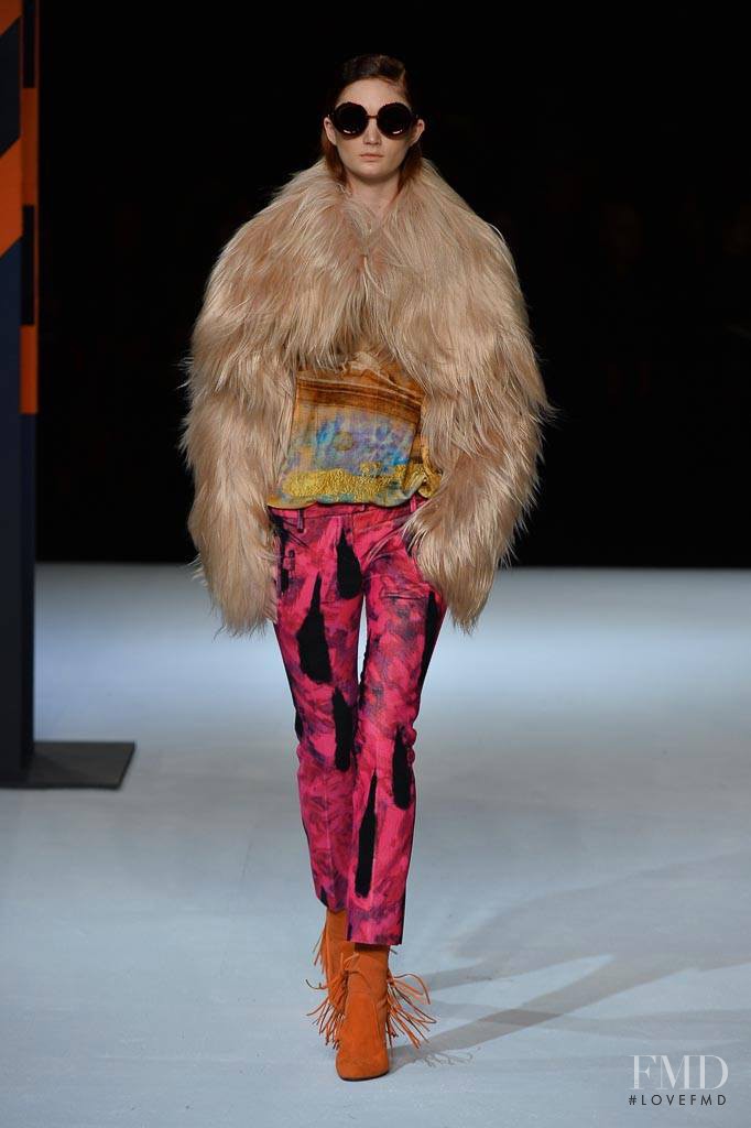 Sophie Touchet featured in  the Just Cavalli fashion show for Autumn/Winter 2014