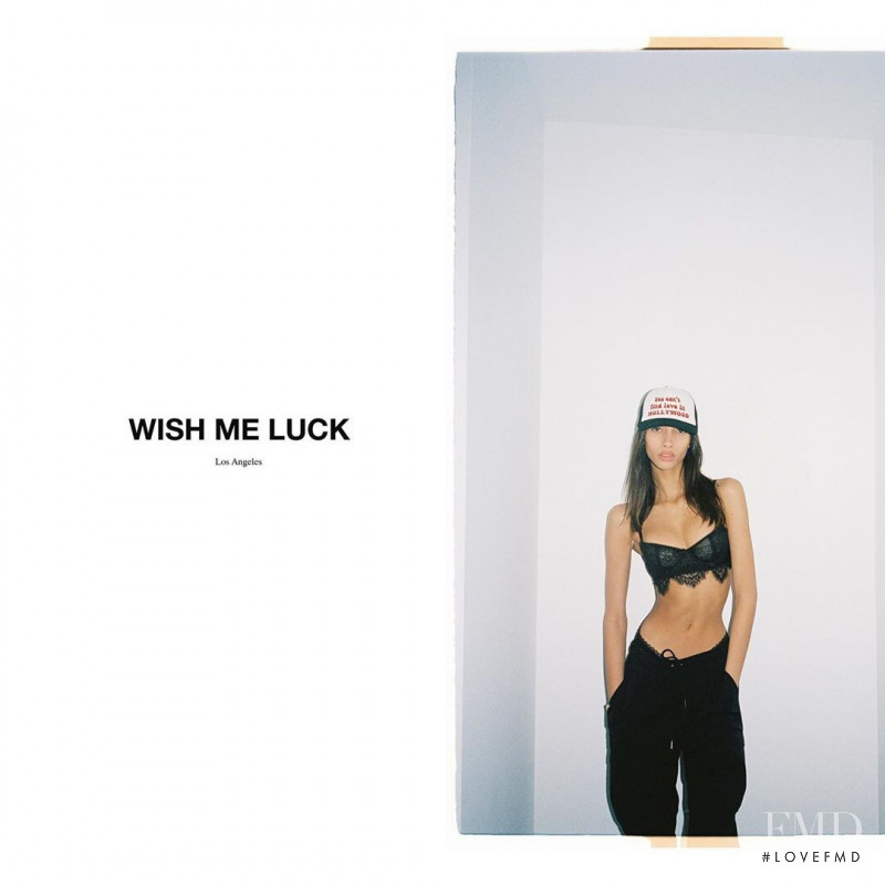 Yasmin Wijnaldum featured in  the Wish Me Luck advertisement for Spring/Summer 2019