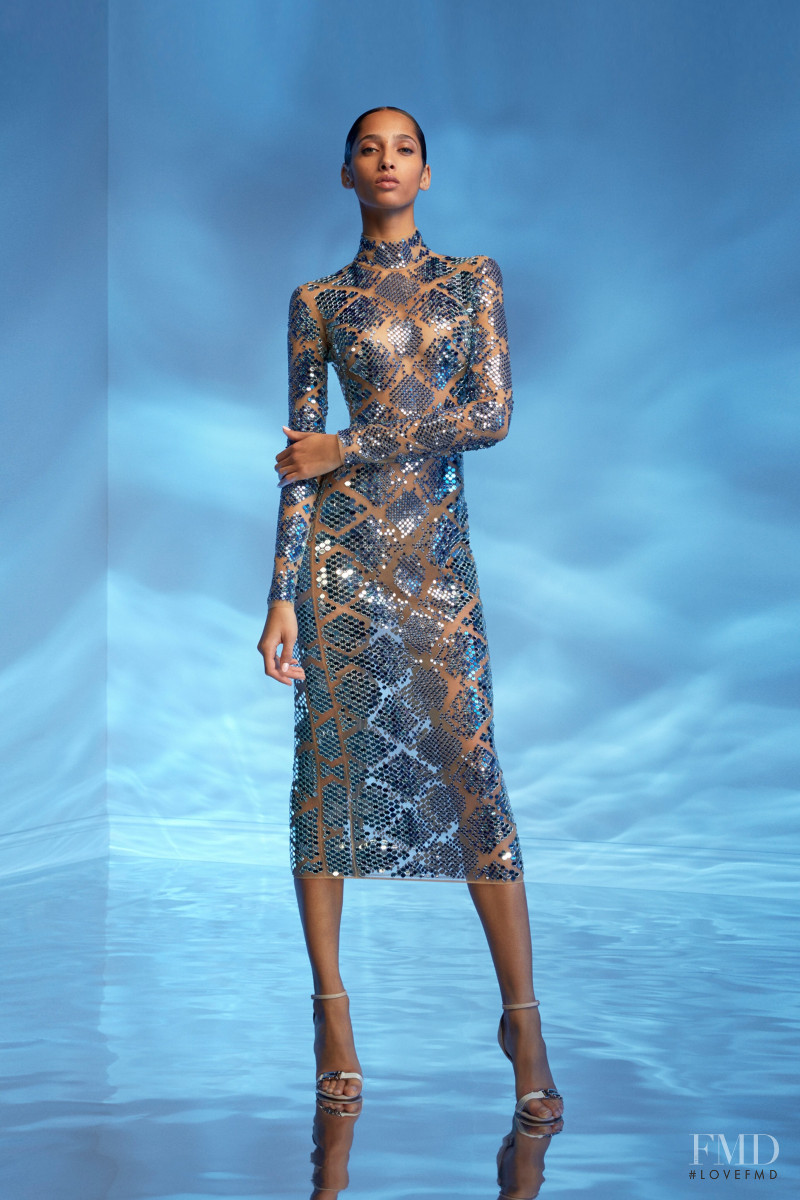 Yasmin Wijnaldum featured in  the David Koma lookbook for Resort 2020