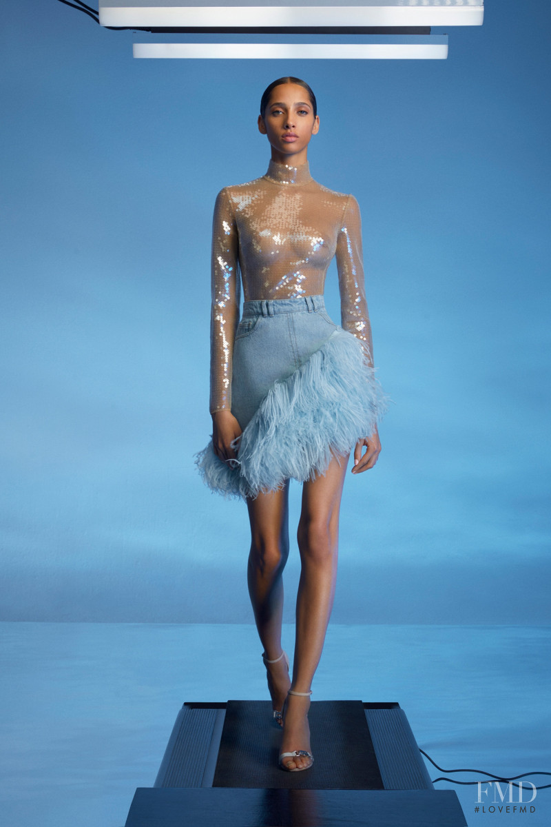 Yasmin Wijnaldum featured in  the David Koma lookbook for Resort 2020