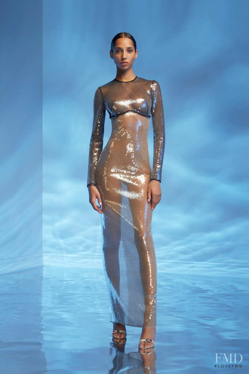 Yasmin Wijnaldum featured in  the David Koma lookbook for Resort 2020