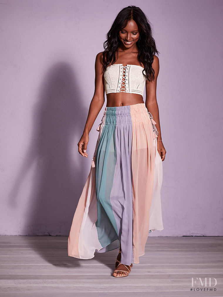 Jasmine Tookes featured in  the Victoria\'s Secret catalogue for Spring/Summer 2018