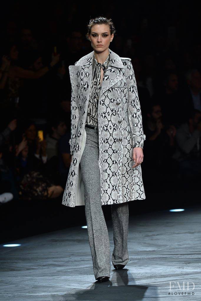 Ronja Furrer featured in  the Roberto Cavalli fashion show for Autumn/Winter 2014