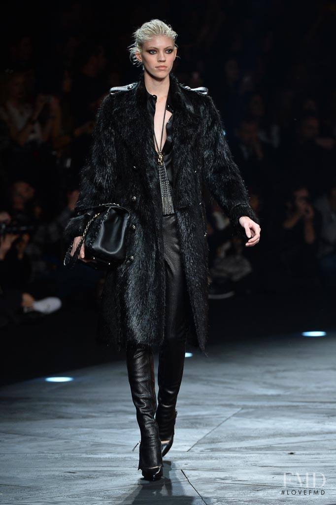 Devon Windsor featured in  the Roberto Cavalli fashion show for Autumn/Winter 2014