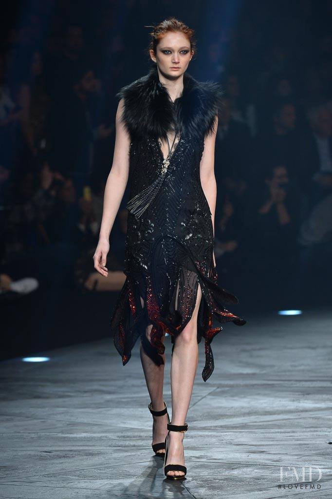 Sophie Touchet featured in  the Roberto Cavalli fashion show for Autumn/Winter 2014