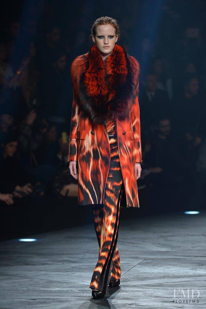 Magdalena Jasek featured in  the Roberto Cavalli fashion show for Autumn/Winter 2014
