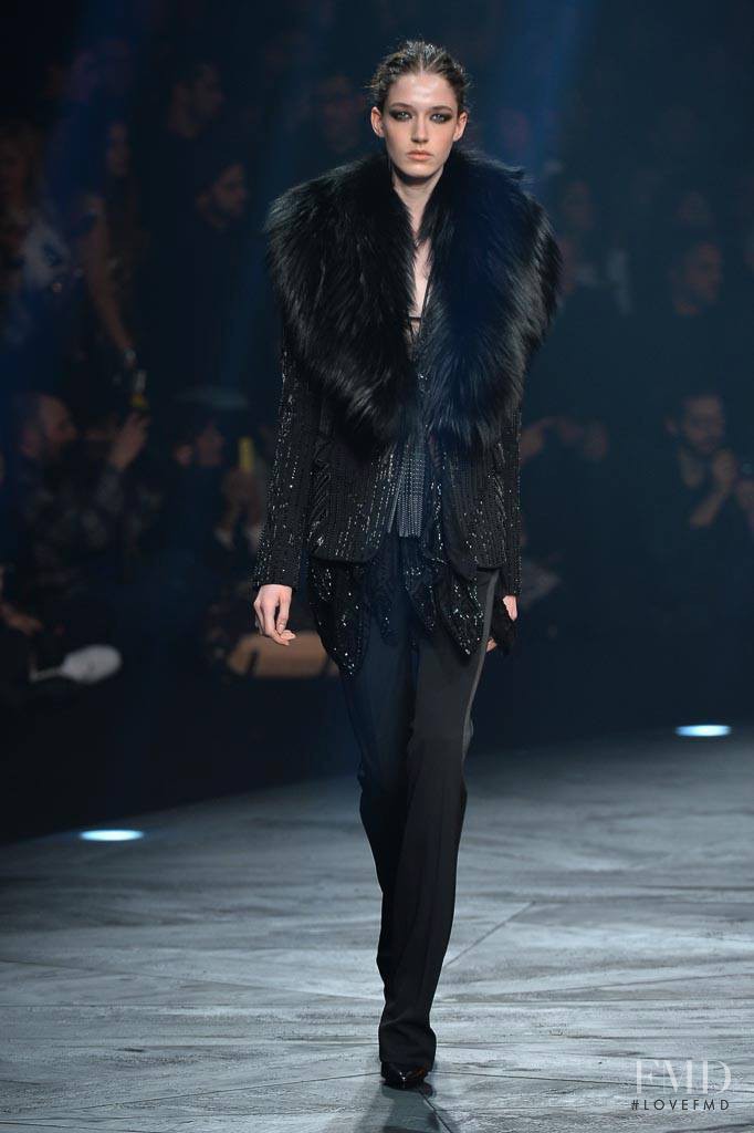 Josephine van Delden featured in  the Roberto Cavalli fashion show for Autumn/Winter 2014