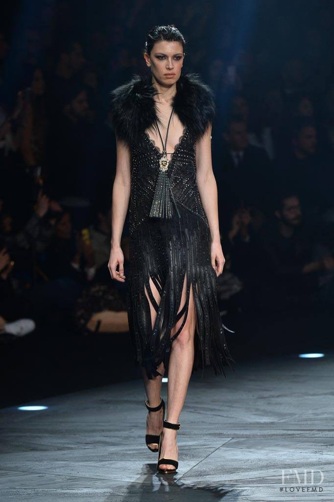 Sabrina Ioffreda featured in  the Roberto Cavalli fashion show for Autumn/Winter 2014