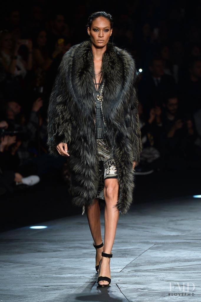 Joan Smalls featured in  the Roberto Cavalli fashion show for Autumn/Winter 2014