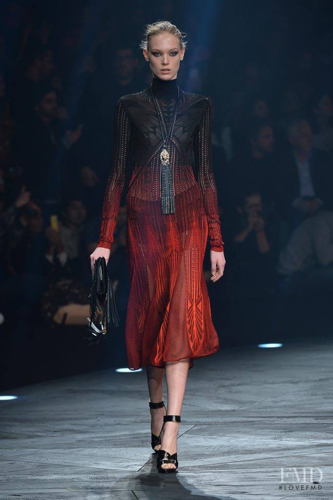 Charlene Hoegger featured in  the Roberto Cavalli fashion show for Autumn/Winter 2014