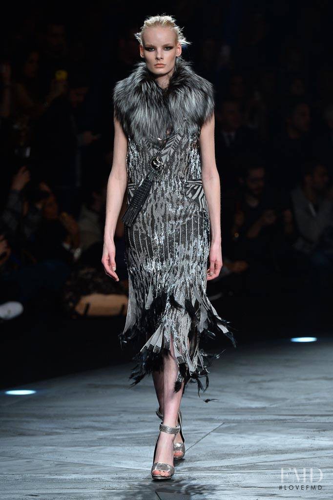 Irene Hiemstra featured in  the Roberto Cavalli fashion show for Autumn/Winter 2014