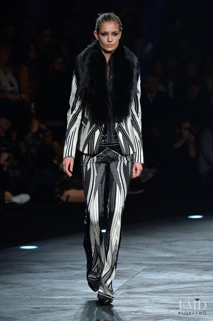 Nadja Bender featured in  the Roberto Cavalli fashion show for Autumn/Winter 2014