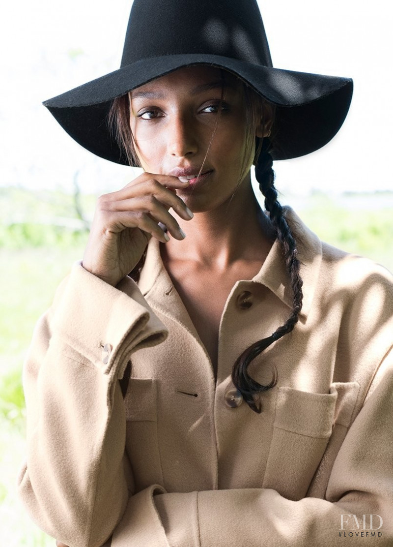 Jasmine Tookes featured in  the Naked Cashmere advertisement for Autumn/Winter 2018