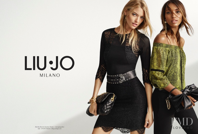 Jasmine Tookes featured in  the Liu Jo advertisement for Spring/Summer 2017