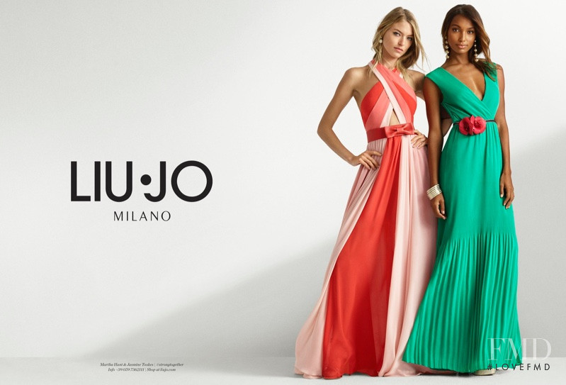 Jasmine Tookes featured in  the Liu Jo advertisement for Spring/Summer 2017