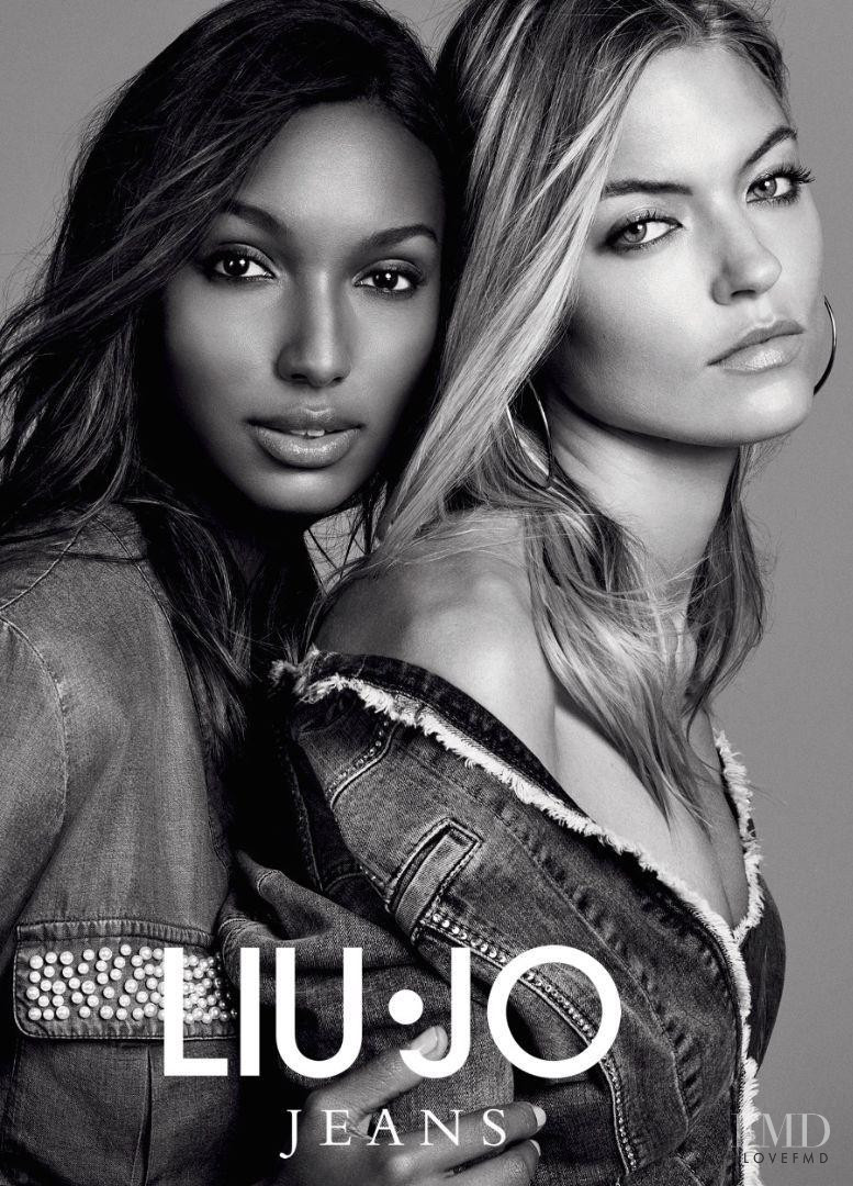 Jasmine Tookes featured in  the Liu Jo Jeans advertisement for Spring/Summer 2017