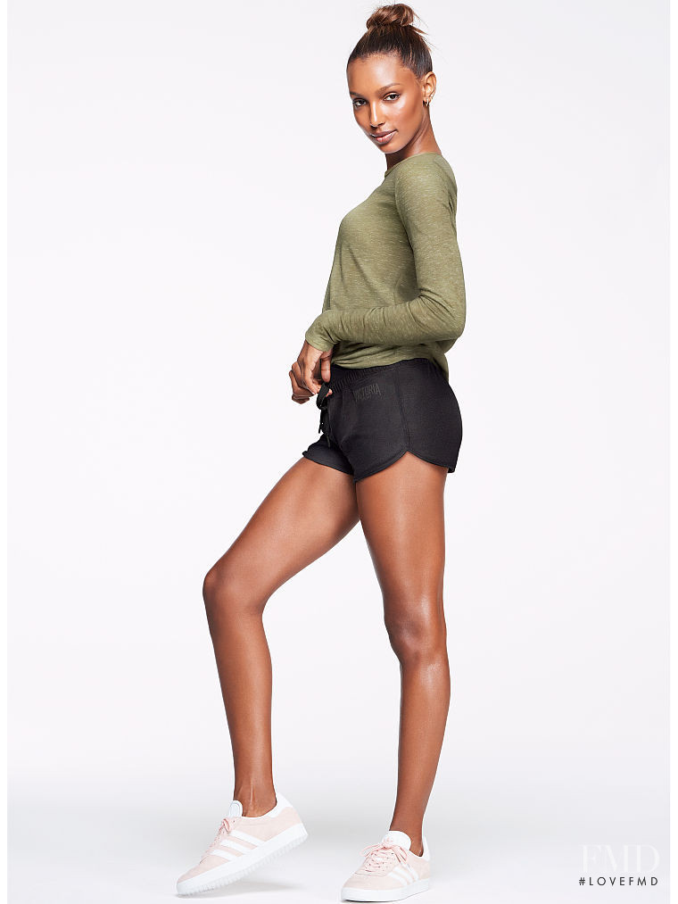 Jasmine Tookes featured in  the Victoria\'s Secret VSX catalogue for Spring/Summer 2017