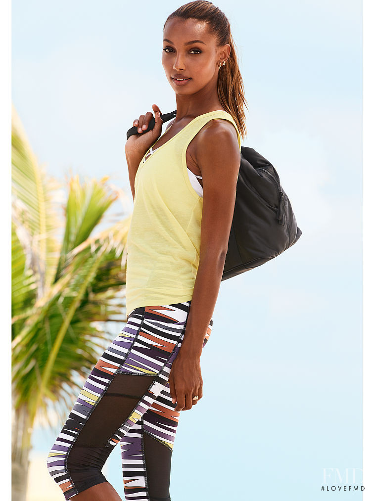 Jasmine Tookes featured in  the Victoria\'s Secret VSX catalogue for Spring/Summer 2017