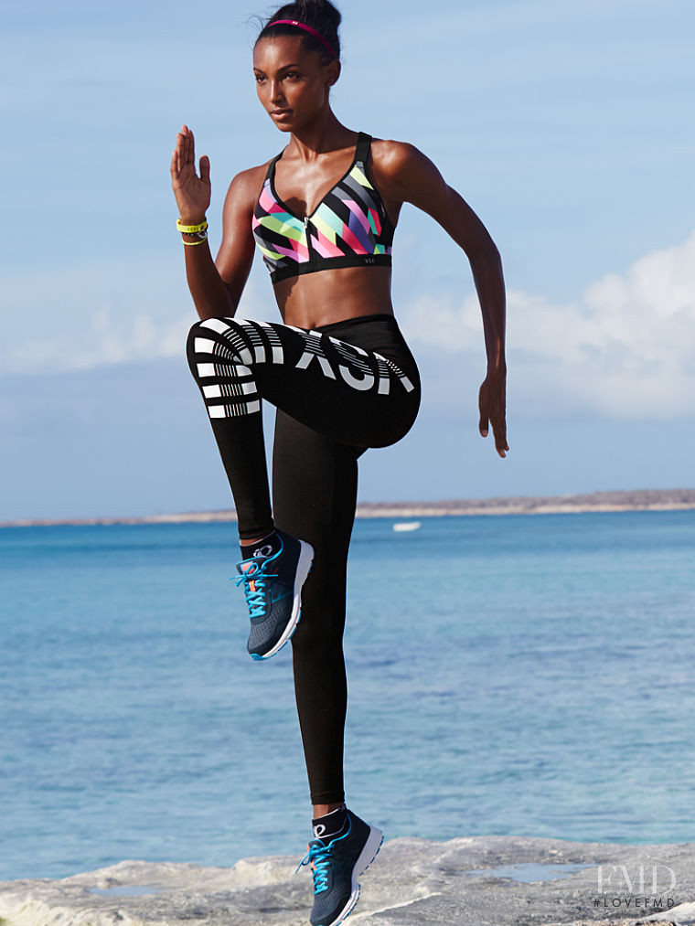 Jasmine Tookes featured in  the Victoria\'s Secret VSX catalogue for Spring/Summer 2016