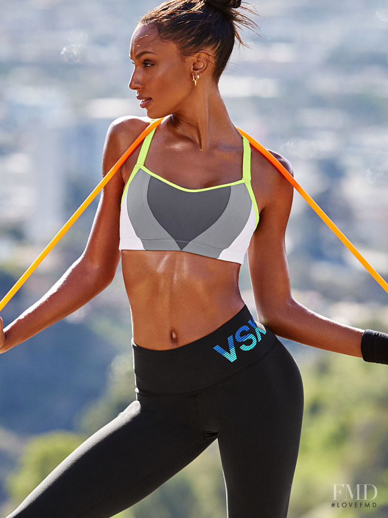 Jasmine Tookes featured in  the Victoria\'s Secret VSX catalogue for Spring/Summer 2016