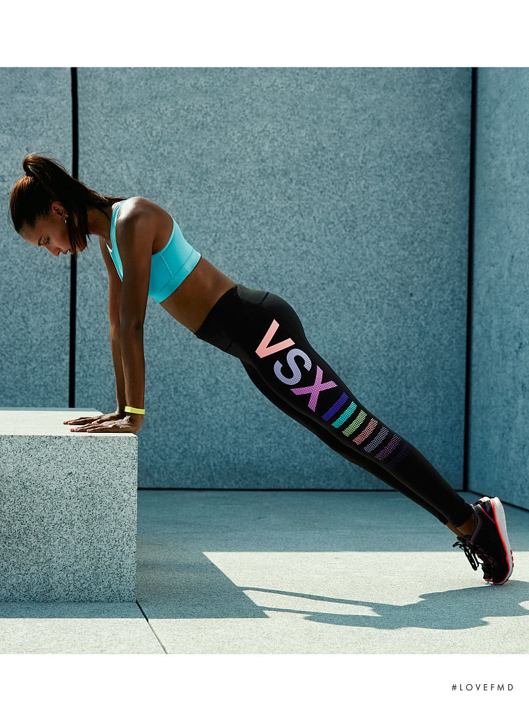 Jasmine Tookes featured in  the Victoria\'s Secret VSX catalogue for Spring/Summer 2016