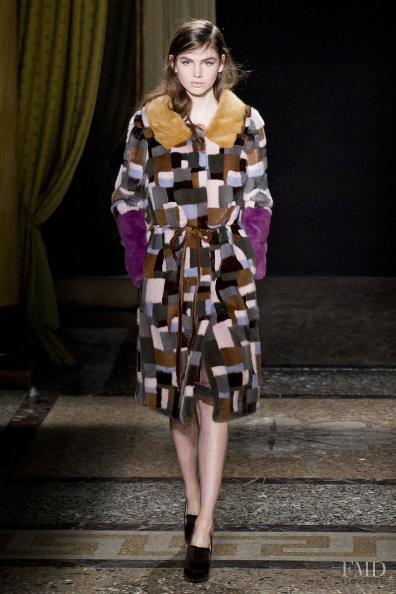 Irma Spies featured in  the Aquilano.Rimondi fashion show for Autumn/Winter 2014