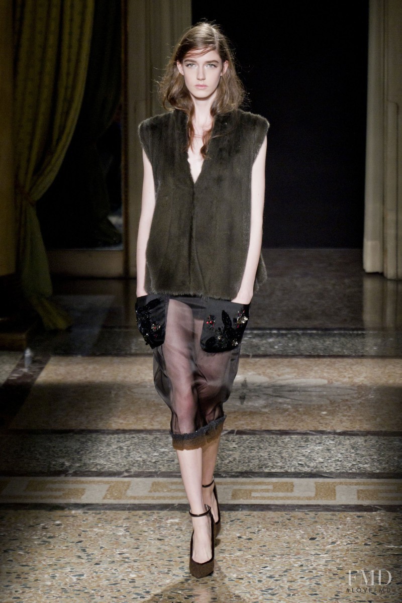 Josephine van Delden featured in  the Aquilano.Rimondi fashion show for Autumn/Winter 2014