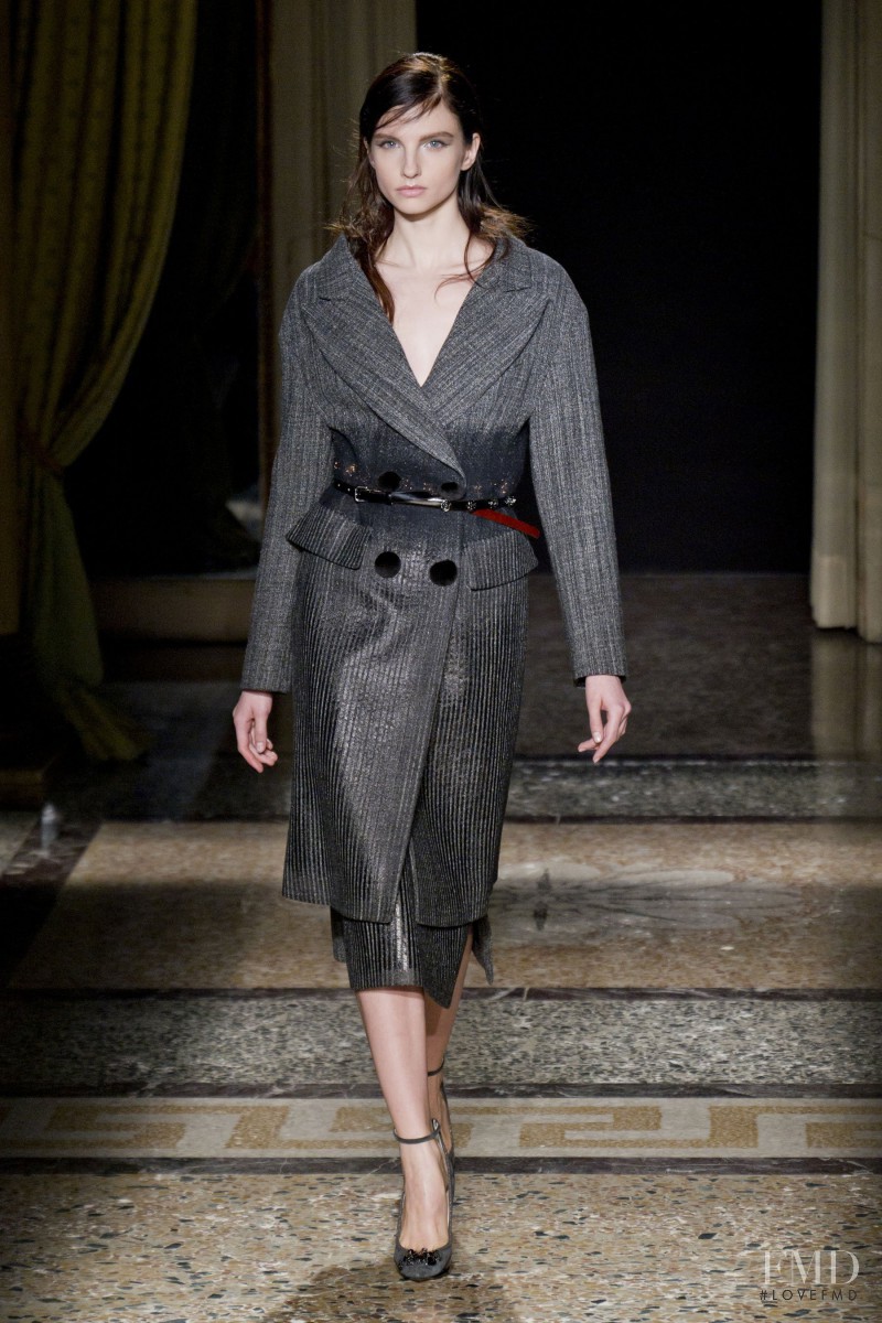 Appoline Rozhdestvenska featured in  the Aquilano.Rimondi fashion show for Autumn/Winter 2014