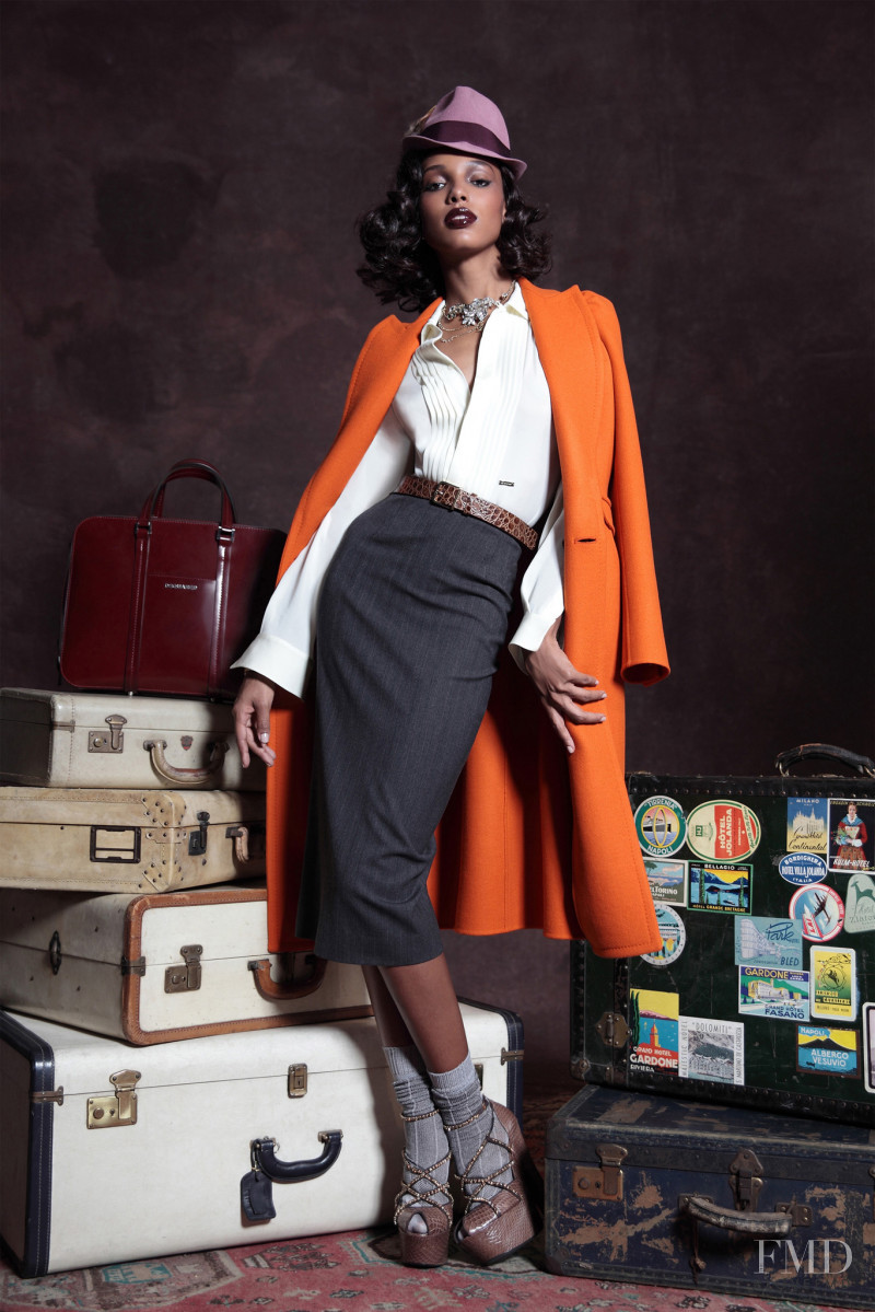 Jasmine Tookes featured in  the DSquared2 lookbook for Pre-Fall 2013