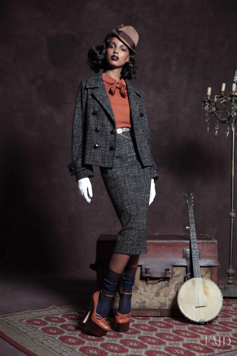 Jasmine Tookes featured in  the DSquared2 lookbook for Pre-Fall 2013