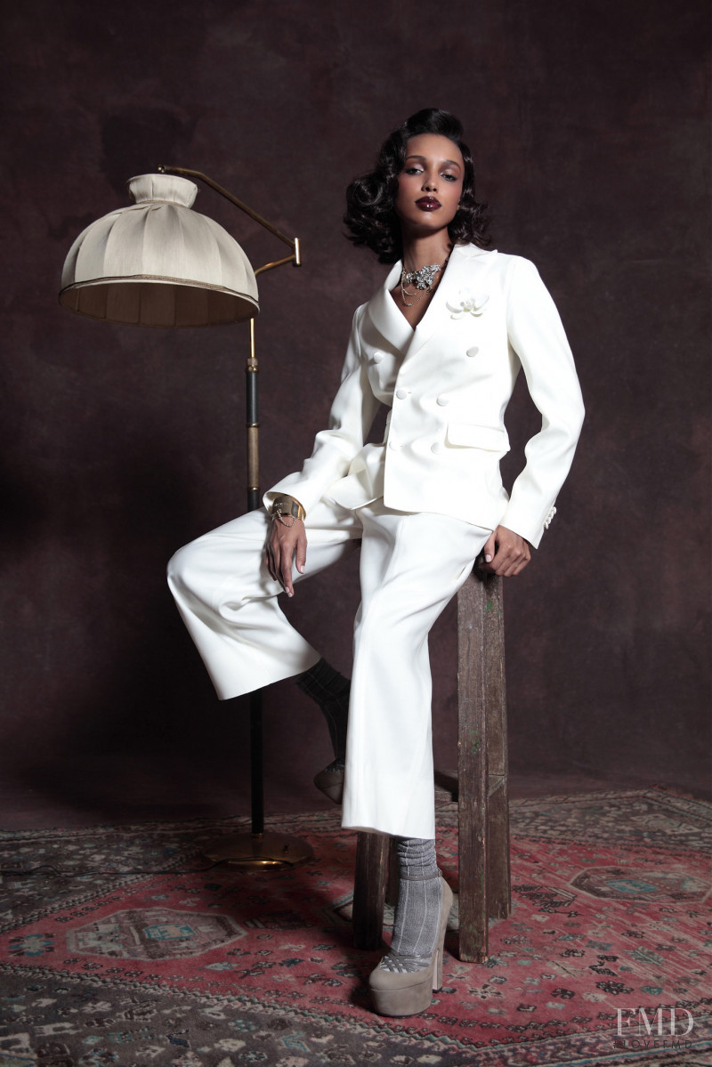 Jasmine Tookes featured in  the DSquared2 lookbook for Pre-Fall 2013