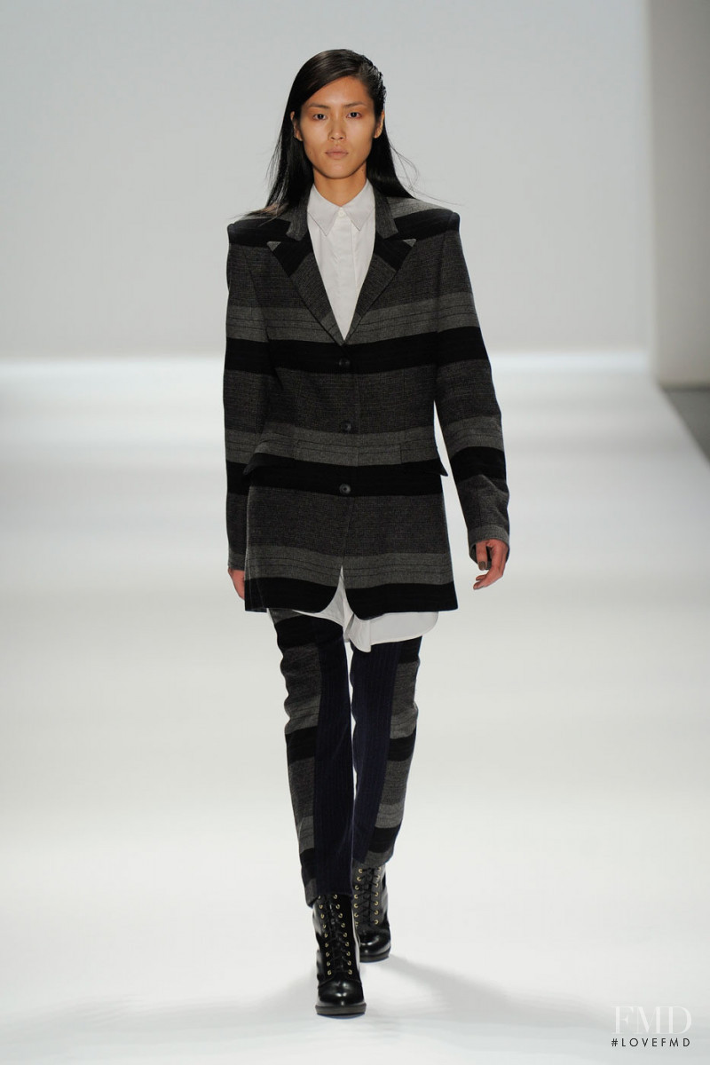 Liu Wen featured in  the Richard Chai fashion show for Autumn/Winter 2012