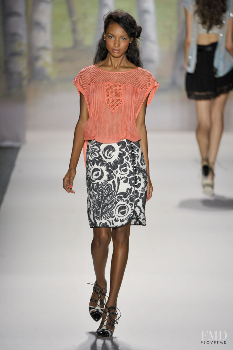 Jasmine Tookes featured in  the Tracy Reese fashion show for Spring/Summer 2012