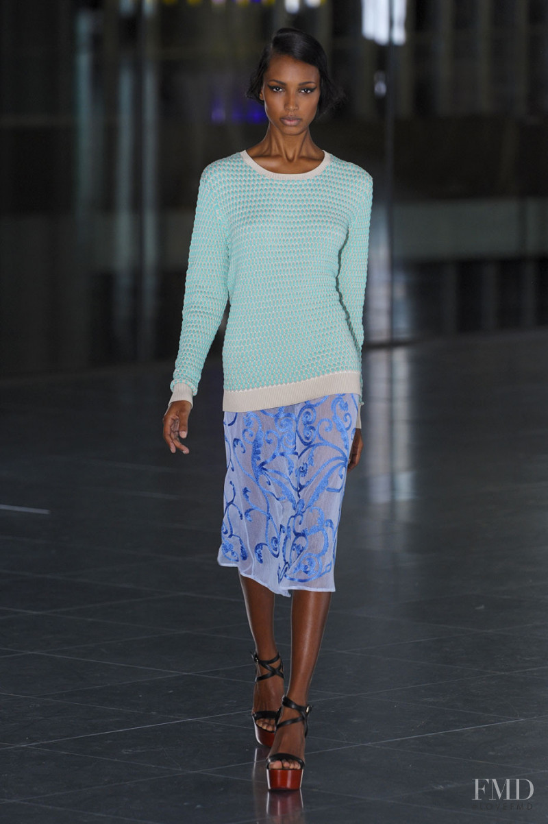 Jasmine Tookes featured in  the Jonathan Saunders fashion show for Spring/Summer 2012