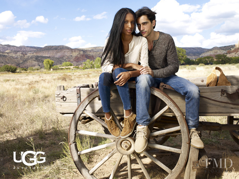 Jasmine Tookes featured in  the UGG Australia advertisement for Autumn/Winter 2010