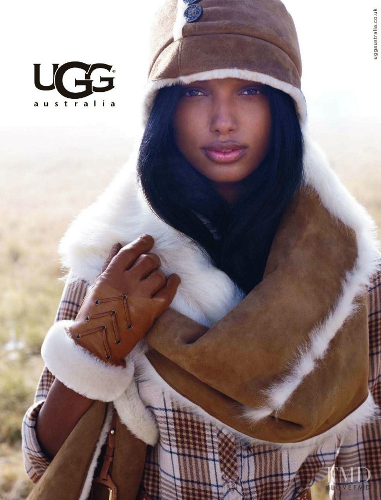 Jasmine Tookes featured in  the UGG Australia advertisement for Autumn/Winter 2011