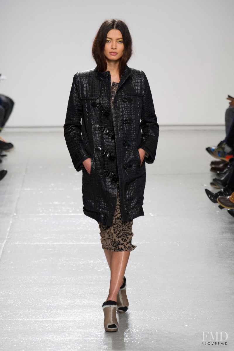 Angela Ruiz featured in  the Tracy Reese fashion show for Autumn/Winter 2014