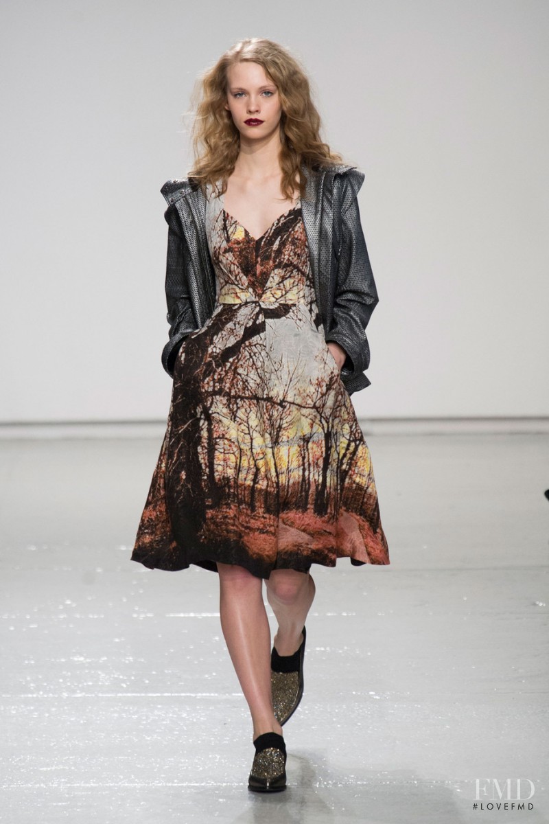 Charlotte Nolting featured in  the Tracy Reese fashion show for Autumn/Winter 2014