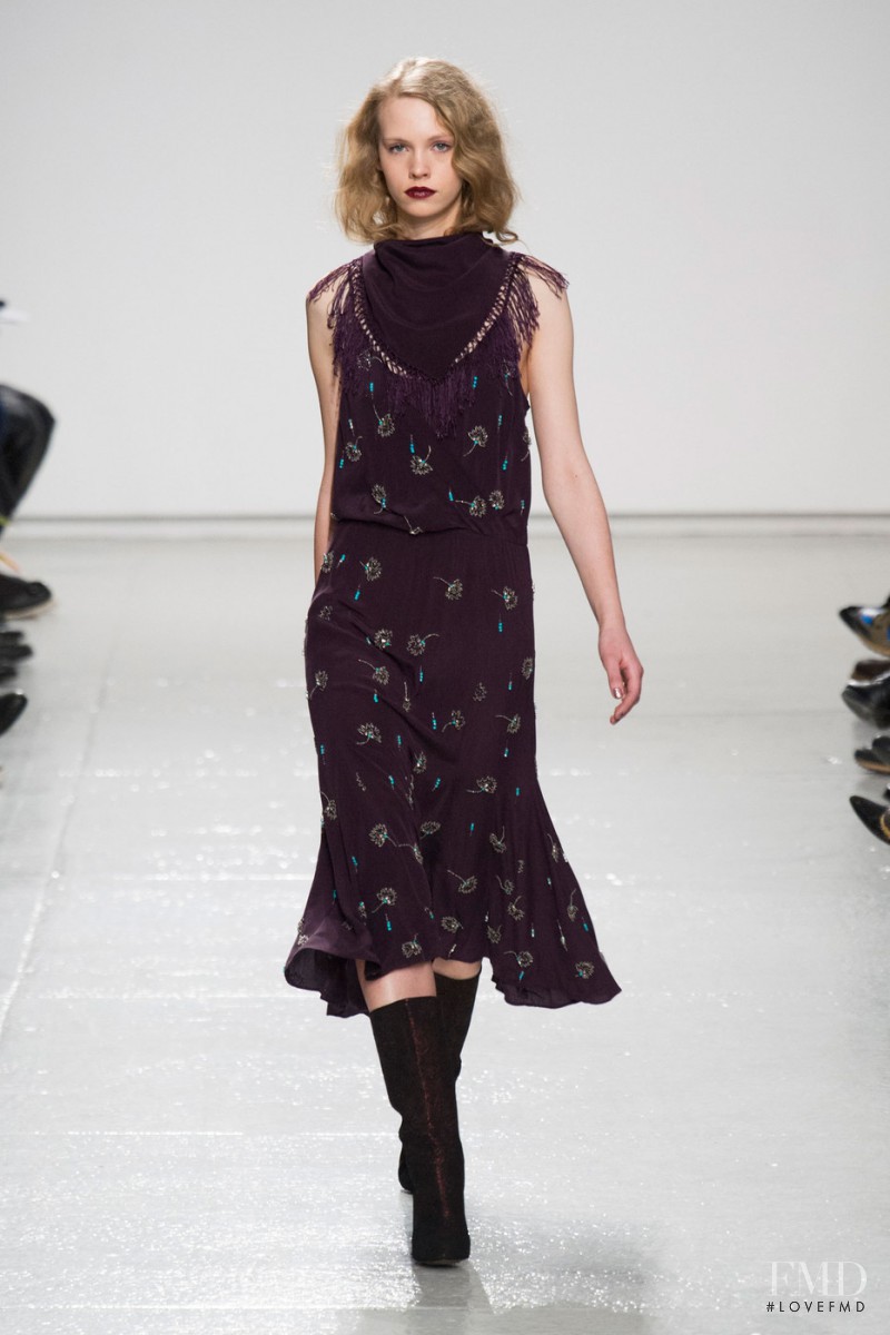 Charlotte Nolting featured in  the Tracy Reese fashion show for Autumn/Winter 2014