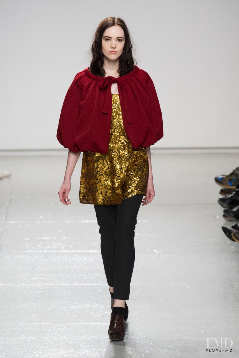 Anya Lyagoshina featured in  the Tracy Reese fashion show for Autumn/Winter 2014