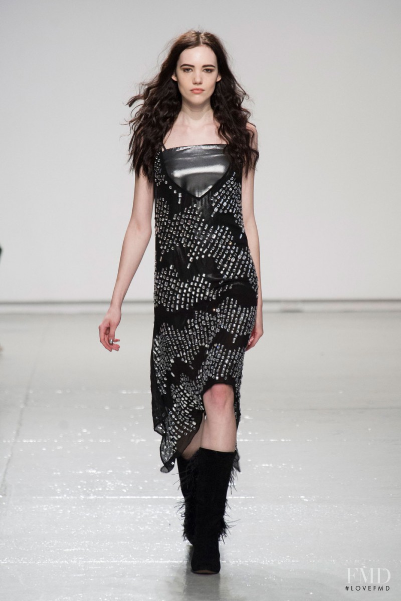 Anya Lyagoshina featured in  the Tracy Reese fashion show for Autumn/Winter 2014