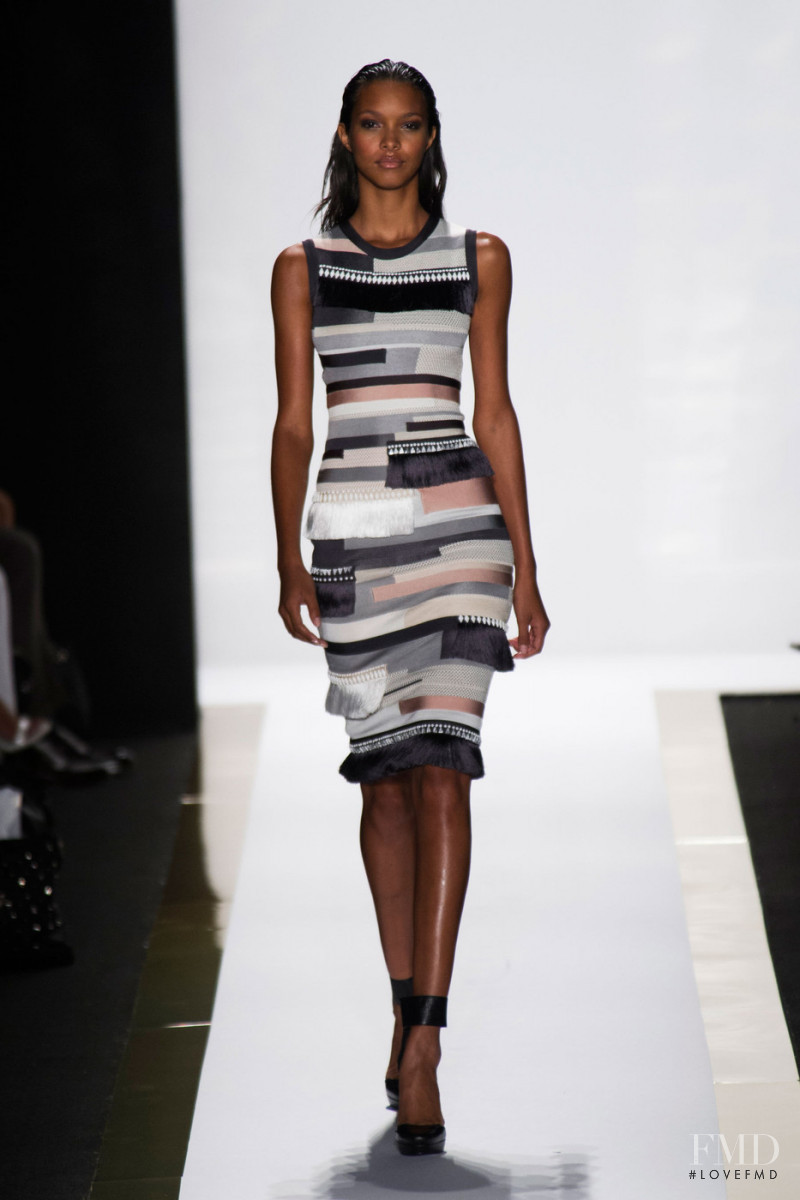 Lais Ribeiro featured in  the Herve Leger fashion show for Spring/Summer 2014