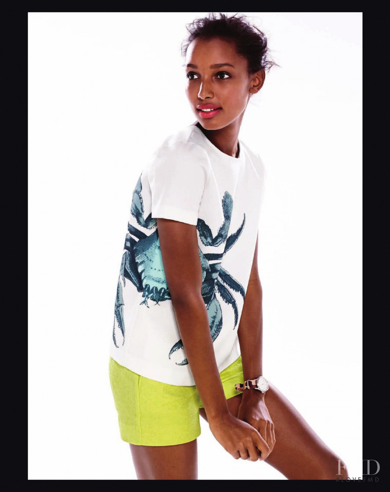 Jasmine Tookes featured in  the J.Crew lookbook for Summer 2014