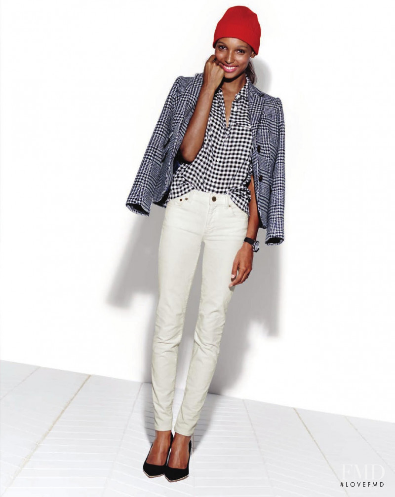 Jasmine Tookes featured in  the J.Crew lookbook for Winter 2013