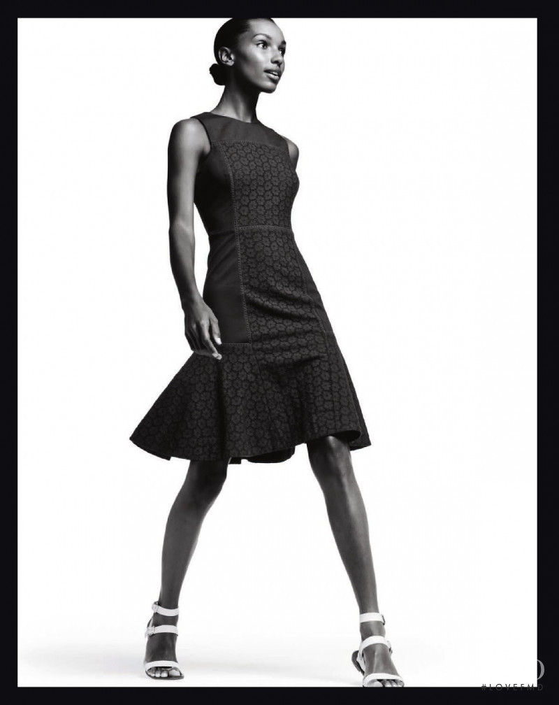 Jasmine Tookes featured in  the J.Crew Balck & White lookbook for Summer 2014